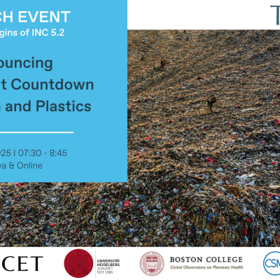 Announcing the Lancet Countdown on Health and Plastics